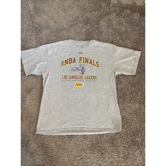 2008 NBA Championship T Shirt Mens Tee XL Gray Lakers Crewneck - Picture 1 of 6